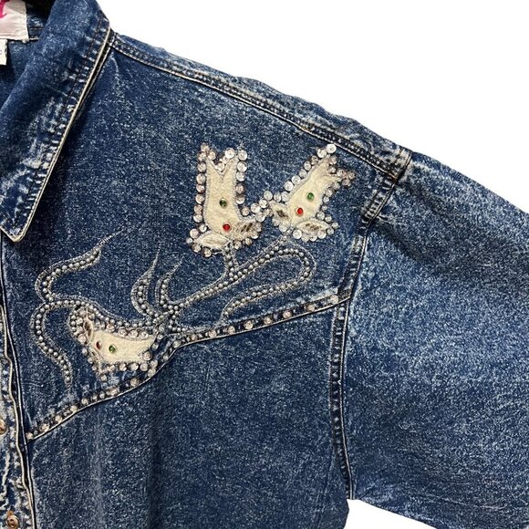 Pret Button Up Denim with Embellishments - Picture 4 of 7